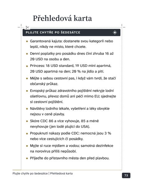 Strana 73 z 102: Přehledová karta